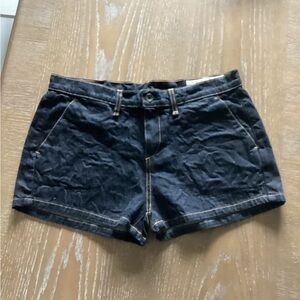 Rag & bone Indigo Wrinkle Jean Shorts Size 28